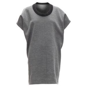 Marni virgin wool blend boxy casual dress